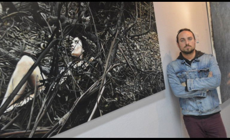 Inauguran muestra de artista plástico 