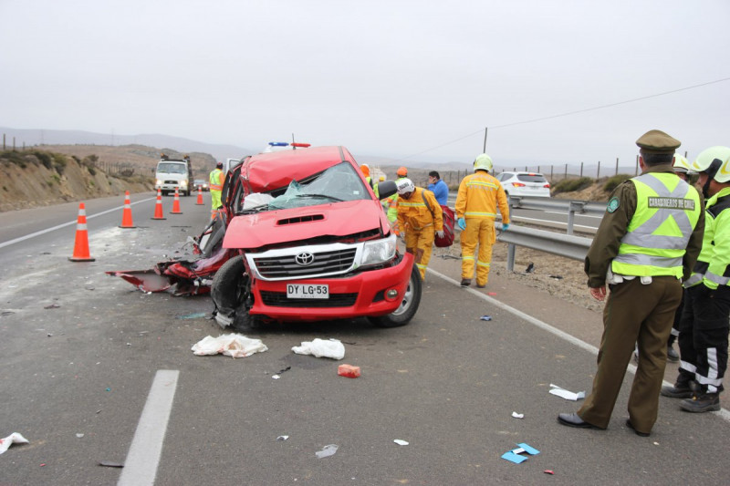 Accidentes carreteros marcan jornada de martes 13 