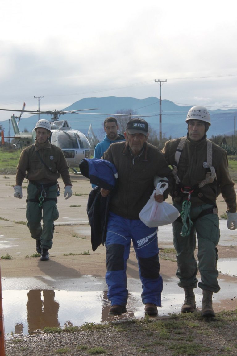 Rescate de criancero y corte de luz marcan día después de temporal