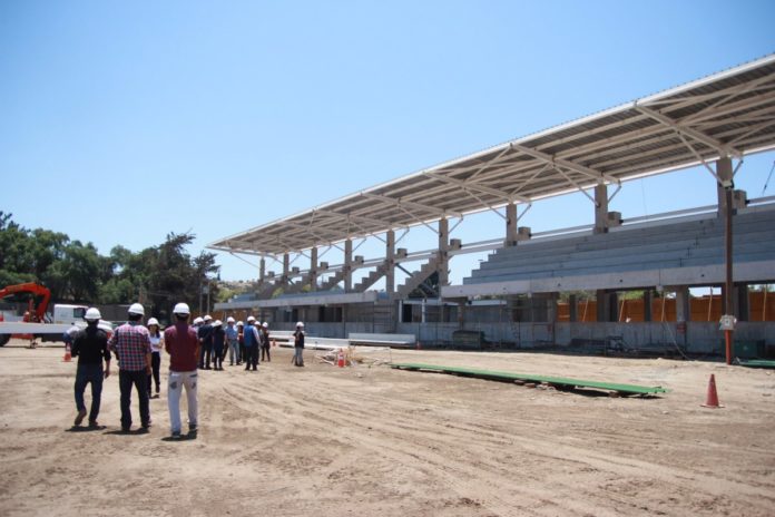 Obras del Estadio de Ovalle bordean el 20 por ciento