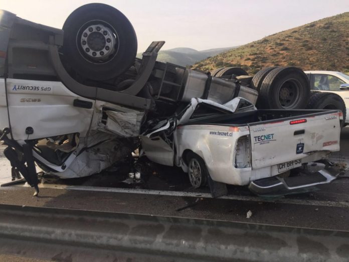 Accidente en Ruta 5 Norte deja a un conductor fallecido