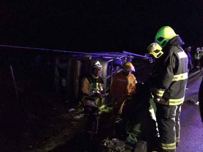 Cuatro fallecidos y más de 40 heridos tras accidente en Ruta 5 Norte