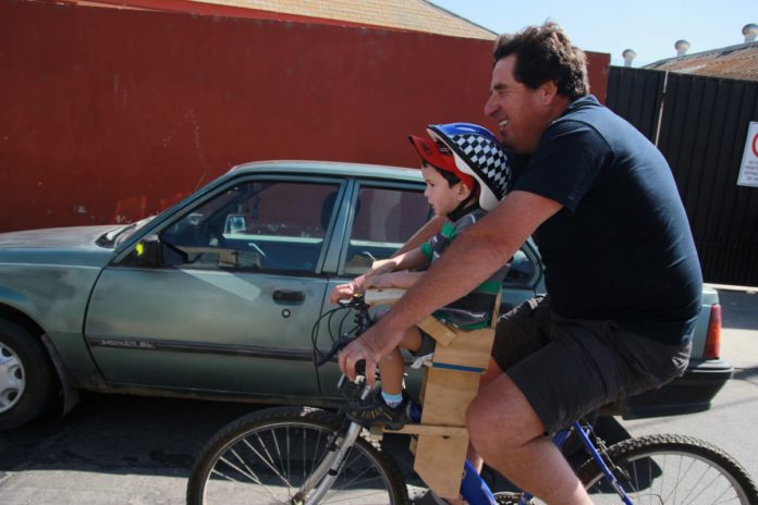 Ovallinos se movilizan por las bicicletas