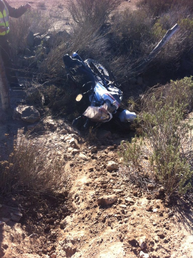 Accidente vehicular deja con lesiones a motociclista