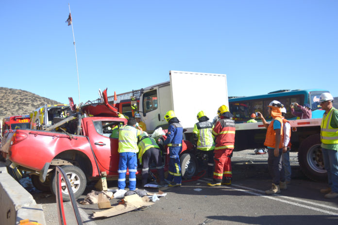 Accidente, Las Cardas