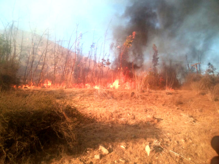 Incendio, Carachilla, La Chimba