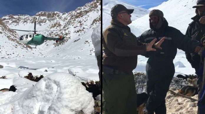 Tras realizar sobrevuelos por el sector cordillerano de Pedregal en la comuna de Monte Patria se logró ubicar a Walter Flores y Hugo Muñoz sin novedad