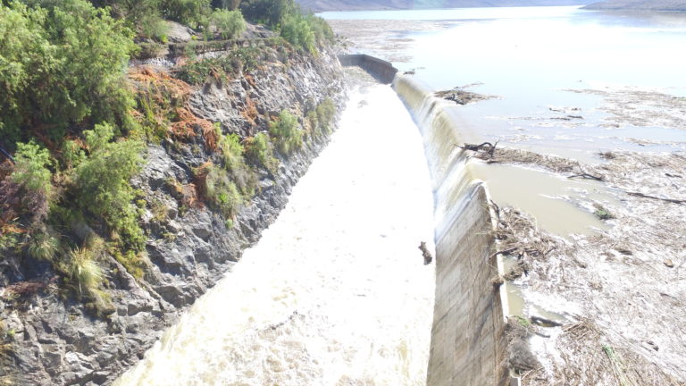 Así quedó el embalse luego de la lluvia. Foto: jerproducciones