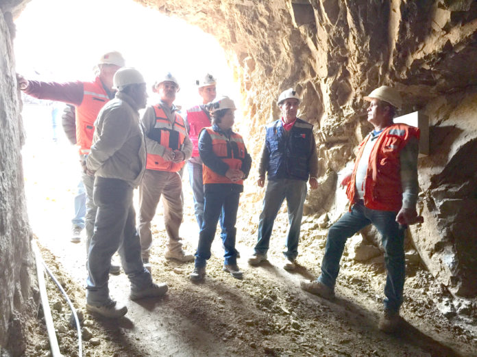 La ministra de Minería visitó las faenas del sector El Delirio.