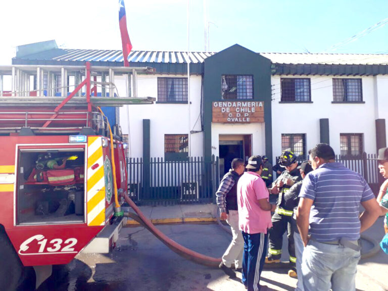 En el simulacro participó personal del Cuerpo de Bomberos de Ovalle, Gendarmería y Samu.