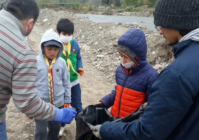 La actividad ecológica se llevó a cabo en un microbasural de Potrerillos Bajo.