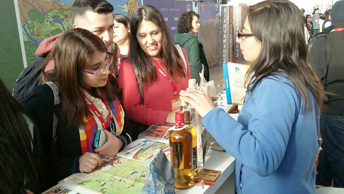 Cientos de personas visitan los diferentes stands, entre ellos los de la región de Coquimbo.