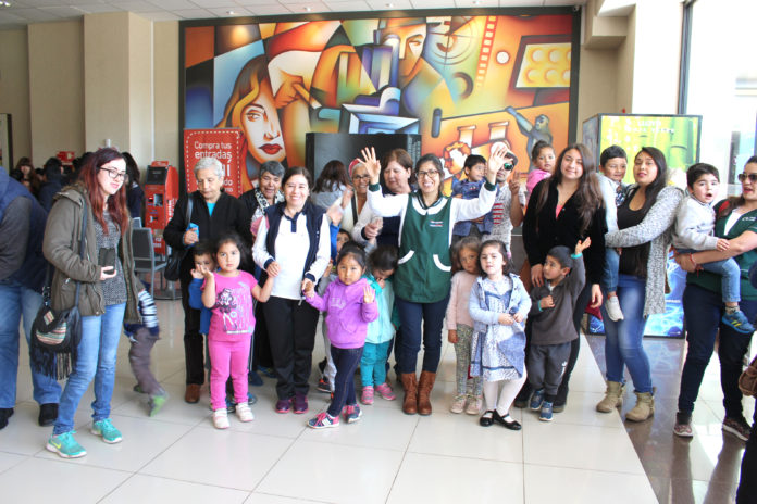 El Jardín Infantil Limarí también participó de la mañana de cine. Foto: Kamila M.