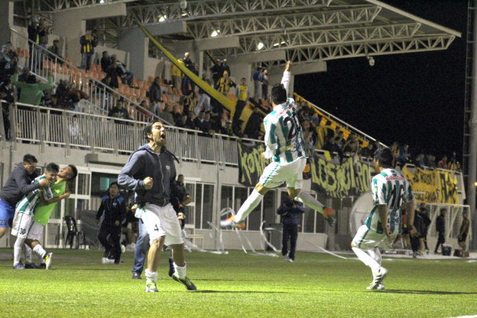 Provincial Ovalle celebró el gol de Franco Seida como de final de campeonato.