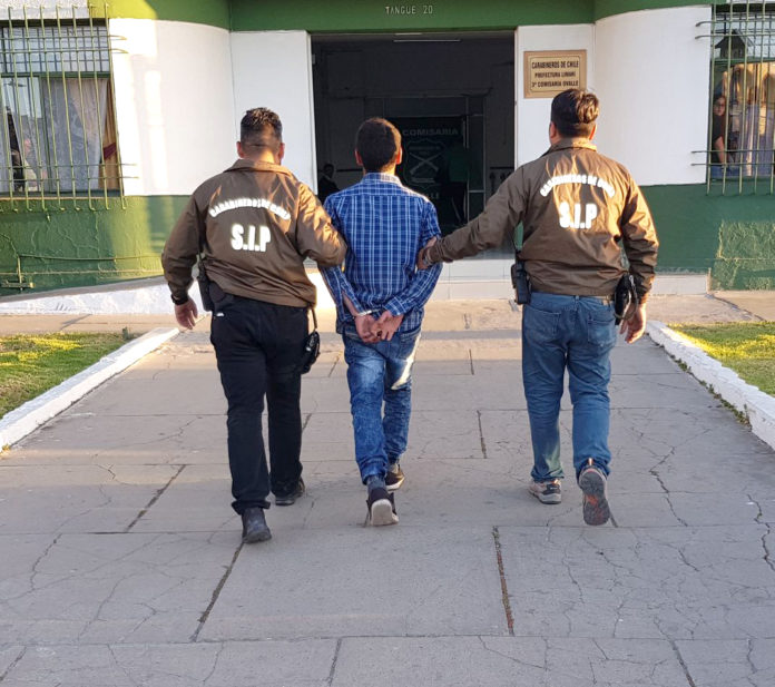 Carabineros de la SIP logró la detención de “El Malilla”, apodo del conocido antisocial.