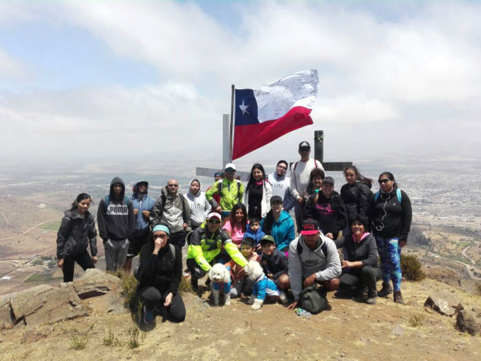 Todos llegaron a la cumbre del cerro La Cruz.