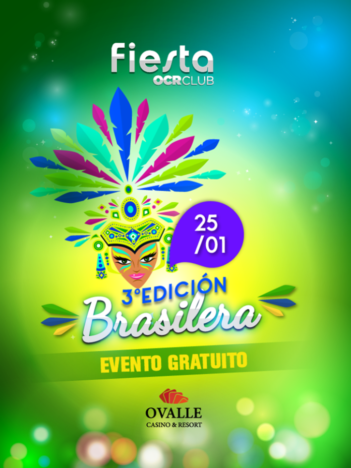 Este jueves 25 de enero desde las 20 horas, el Salón Huamalata albergará la tercera edición de la fiesta OCR Club. La temática escogida esta vez será la “brasilera”, que contará con stands de comida gratis, barra libre y un gran show en vivo.