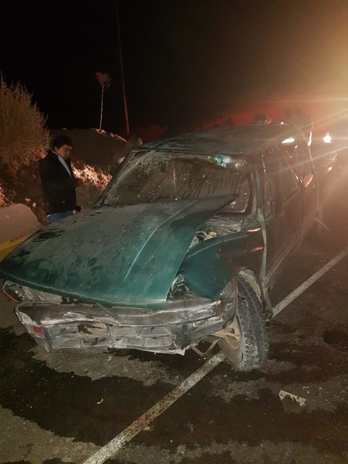 Esta madrugada de viernes a la altura del kilómetro 24 de la ruta D-43 se produjo el accidente. Crédito foto: Cedida