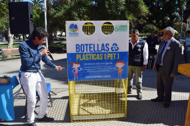 La semana pasada comenzó la instalación de 50 contenedores de reciclaje en Ovalle.