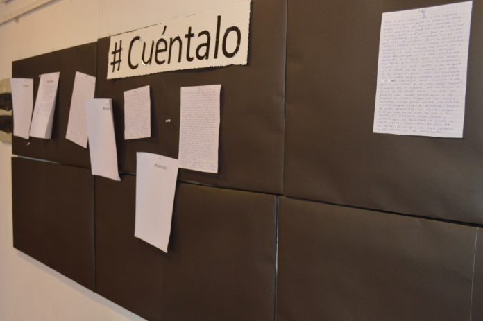 El muro #Cuéntalo es un espacio abierto a expresar experiencias sobre violencia de género y vivencias personales