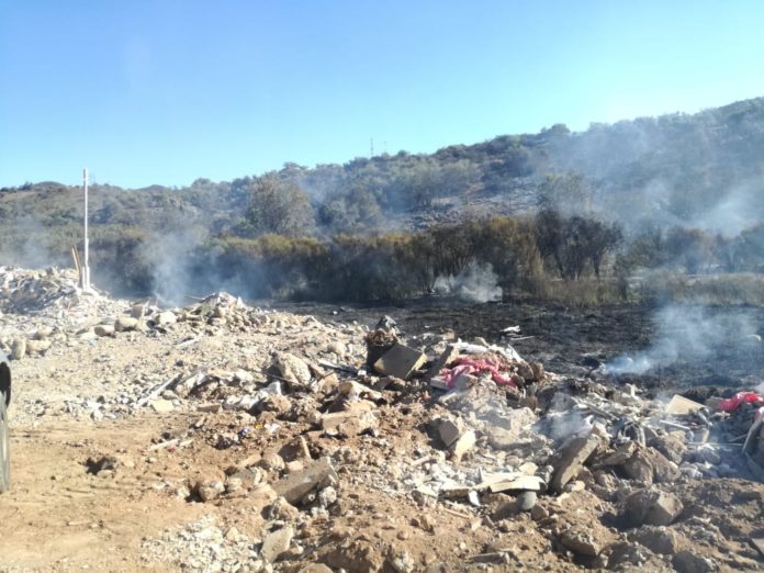 Los incendios de pastizales se registraron en la zona rural de Ovalle.