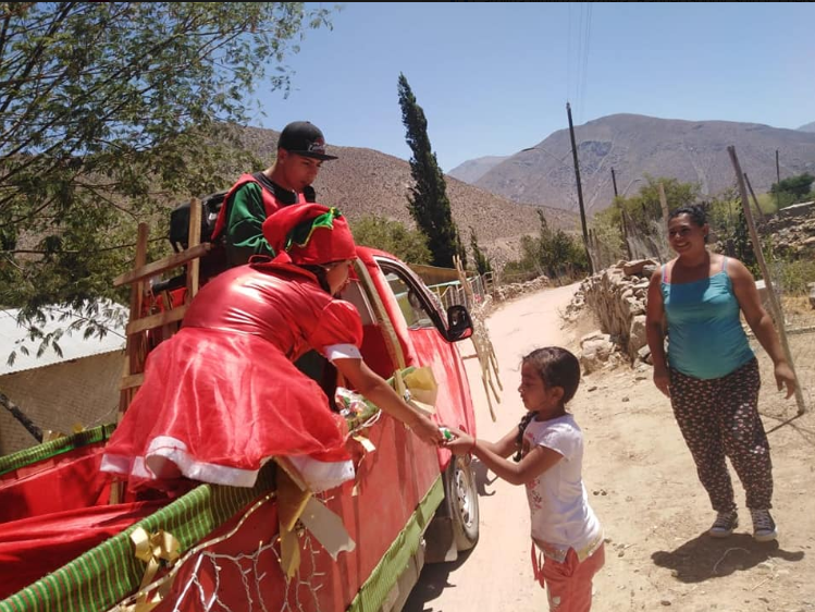 Chaguaral, Colliguay, Bellavista y Pulpica también recibieron la visita.