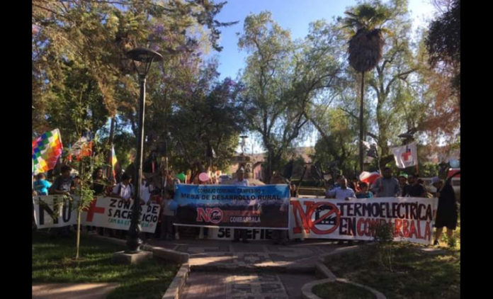 Desde que conocieron el proyecto, los habitantes de Combarbalá se han mostrado contrarios.