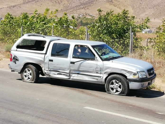 Camioneta chocada