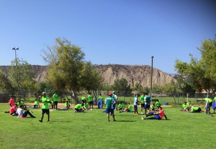 Nuevo plantel de Provincial Ovalle en pleno entrenamiento.