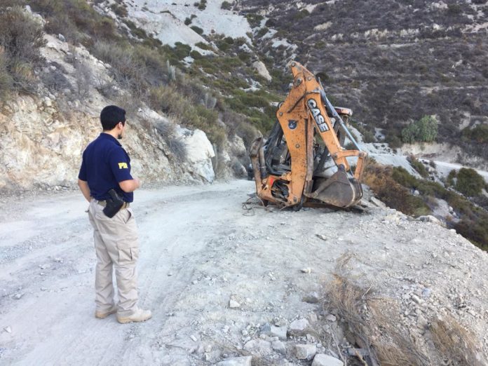 La máquina quedó en el lugar desde el pasado 16 de enero, cuando un grave accidente le costó la vida a un trabajador