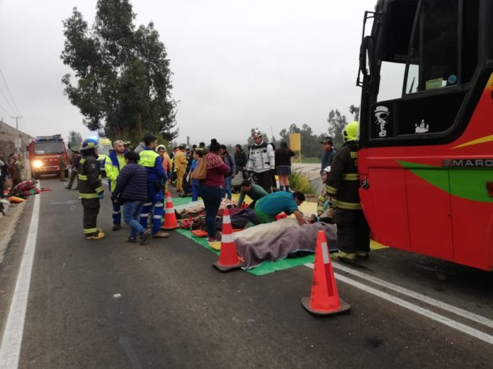 Minutos posteriores al accidente. Crédito: Leonel Pizarro V.