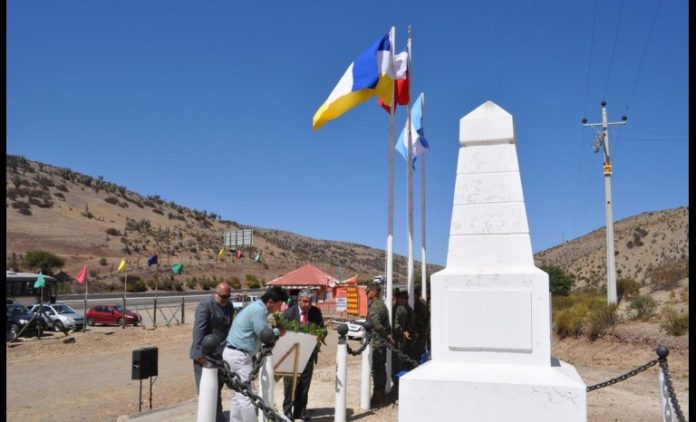 Un monolito ubicado en el sector de Salala recuerda la batalla que un 11 de febrero de 1817 se llevó a cabo en el marco de la Guerra de Independencia de Chile.