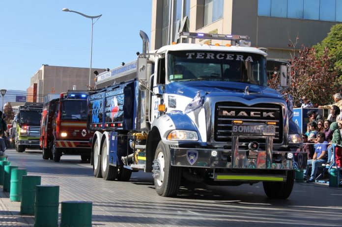 La comunidad pudo apreciar los carros de Bomberos de la ciudad