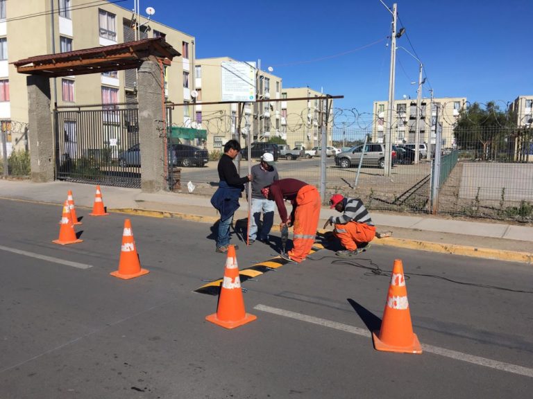 El personal municipal realizó la demarcación de cada uno de los sectores intervenidos e instaló señaléticas.