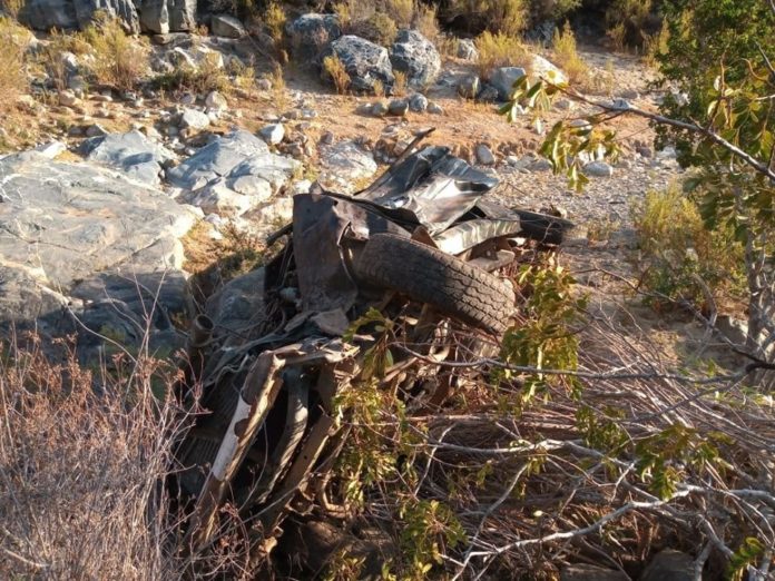 El accidente ocurrió en un camino interior privado de Mantos de Hornillos