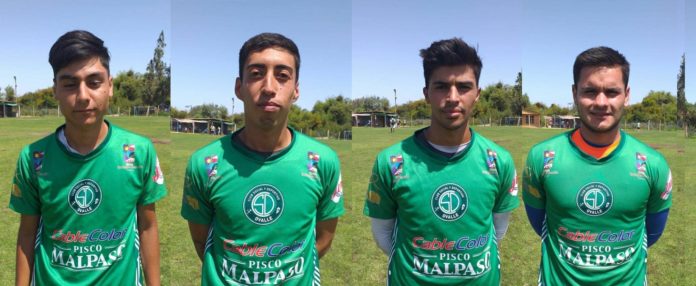 Los 4 primeros refuerzos confirmados del CSDO para esta temporada. De izquierda a derecha: Vicente Rojas, Diego Jeria, Matías Urrutia e Ignacio Cordero.